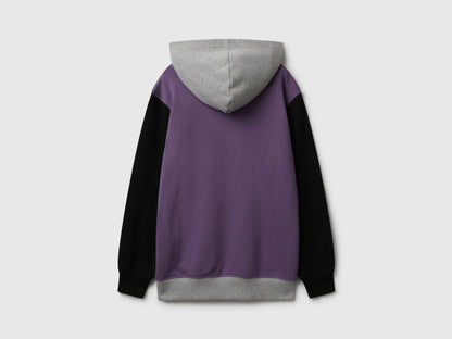 Benetton_Violet_Hoodie in Cotton_3J68C204V_902_02