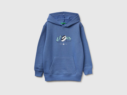 Benetton Air force blue Boys Sweatshirt with Logo SKU: 3J68C205K_05N Image 01