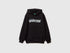 Benetton Black Boys Sweatshirt with Logo SKU: 3J68C205K_100 Image 01