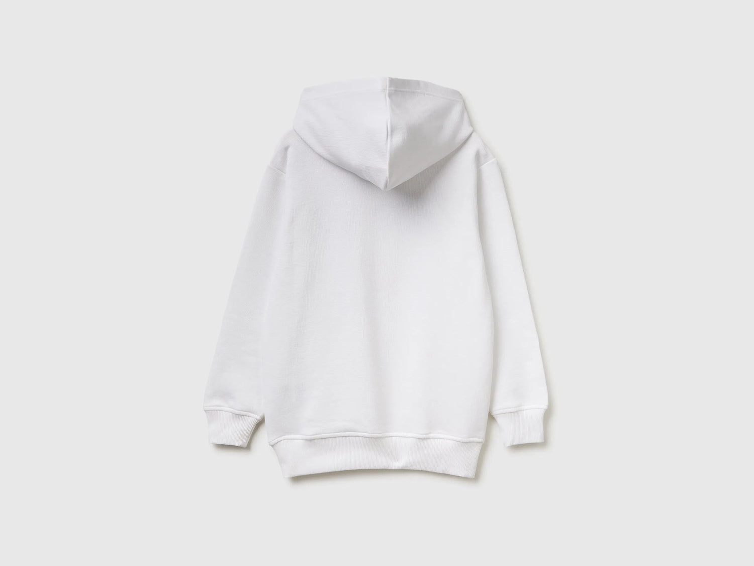 Benetton White Boys Sweatshirt with Logo SKU: 3J68C205K_101 Image 02
