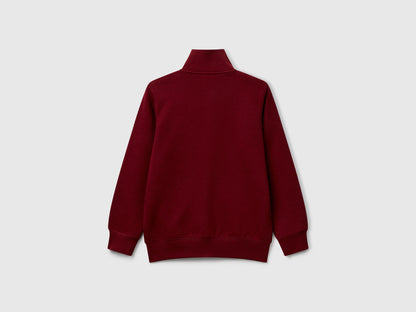 Beneton_Pure Cotton Sweatshirt with Zipper_3J68C501B_129_02