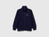 Benetton Dark blue Boys Pure Cotton Sweatshirt with Zipper SKU: 3J68C501B_252 Image 01
