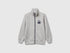 Benetton Light gray Boys Pure Cotton Sweatshirt with Zipper SKU: 3J68C501B_501 Image 01