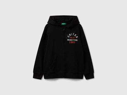 Benetton_Black_Zip-Up Hoodie_3J68C505C_100_01