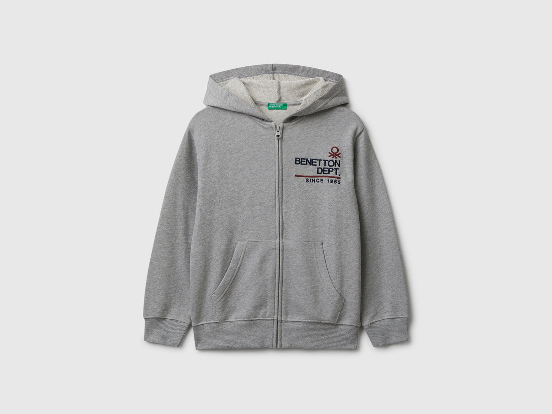 Benetton_Light Gray_Zip-Up Hoodie_3J68C505C_501_01