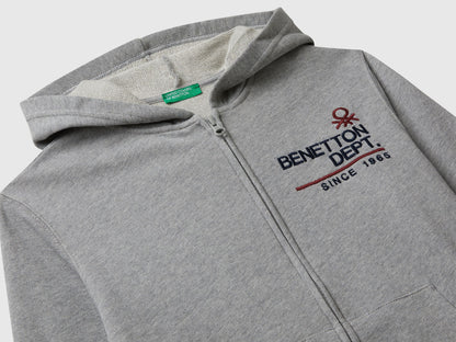 Benetton_Light Gray_Zip-Up Hoodie_3J68C505C_501_03