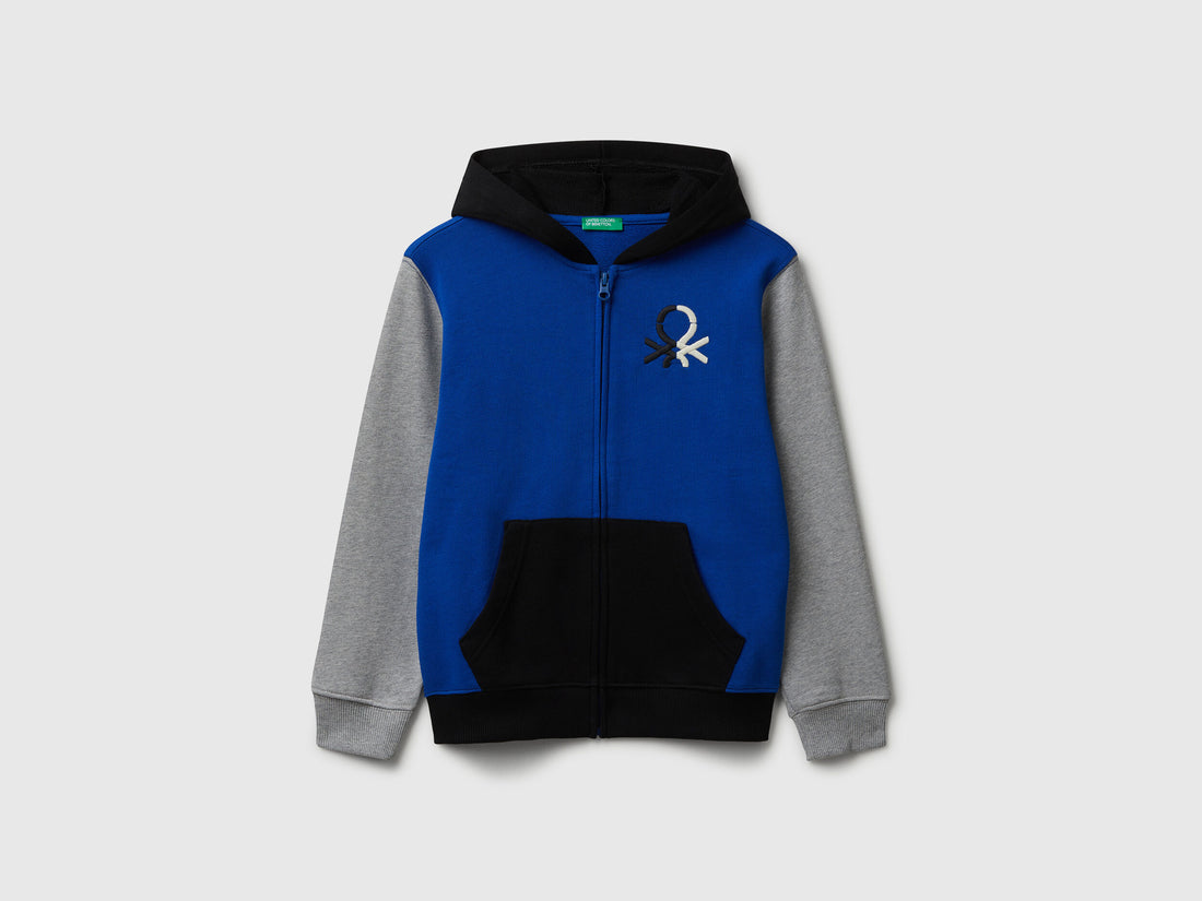 Benetton_Bright Blue_Zip-Up Hoodie_3J68C505C_901_01