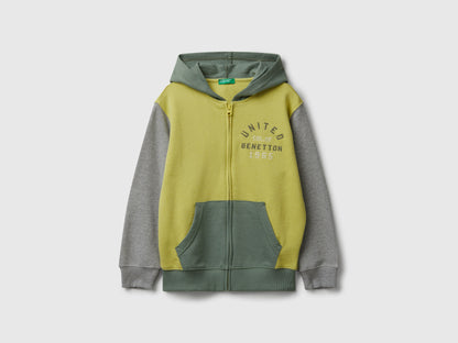 Benetton_Olive Green_Zip-Up Hoodie_3J68C505C_903_01