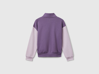 Benetton_Purple_Zip-Up Sweatshirt with Print_3J68C505D_902_02