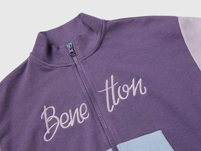 Benetton_Purple_Zip-Up Sweatshirt with Print_3J68C505D_902_03