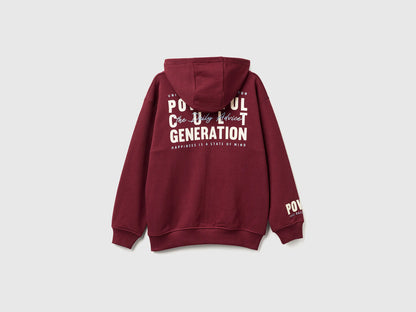 Benetton_Burgundy_Boxy Sweatshirt with Prints_3J68C505G_129_02