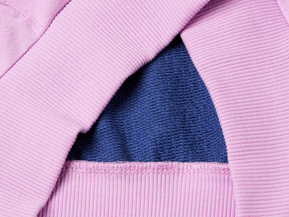 Benetton Pink Girls Zip-Up Sweatshirt with Print SKU: 3J68C505U_903 Image 03