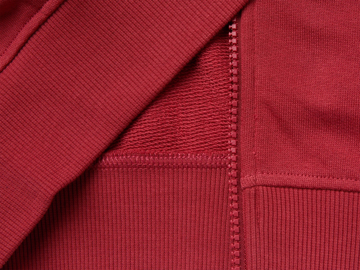Benetton Red Girls Hoodie with Embroidery SKU: 3J68C506D_251 Image 03