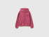 Benetton Fuchsia Girls Hoodie with Embroidery SKU: 3J68C506D_2J4 Image 01