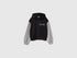 Benetton Black Girls Hoodie with Embroidery SKU: 3J68C506D_902 Image 01
