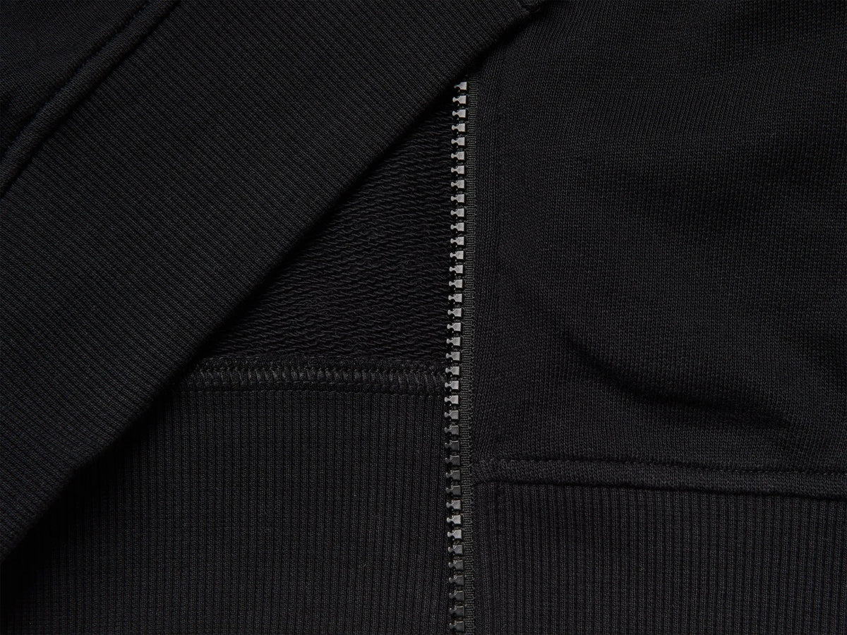 Benetton Black Girls Hoodie with Embroidery SKU: 3J68C506D_902 Image 03