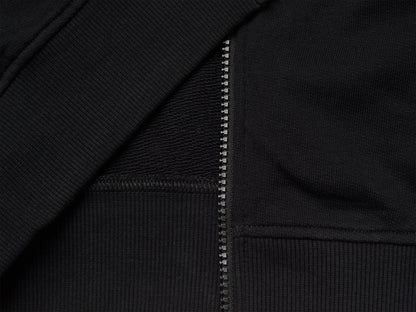 Benetton Black Girls Hoodie with Embroidery SKU: 3J68C506D_902 Image 03