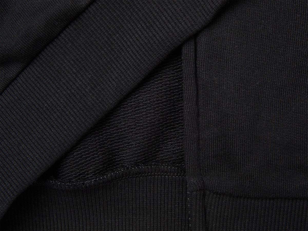 Benetton Black Boys 100% Cotton Zip-Up Sweatshirt SKU: 3J68C506E_100 Image 03