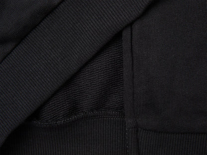 Benetton Black Boys 100% Cotton Zip-Up Sweatshirt SKU: 3J68C506E_100 Image 03