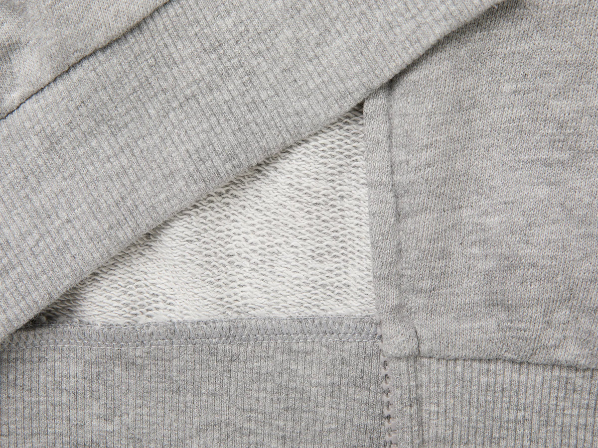 Benetton Light Gray Boys 100% Cotton Zip-Up Sweatshirt SKU: 3J68C506E_501 Image 03