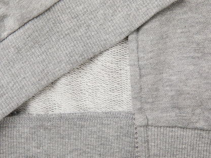 Benetton Light Gray Boys 100% Cotton Zip-Up Sweatshirt SKU: 3J68C506E_501 Image 03