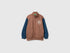 Benetton Brown Boys 100% Cotton Zip-Up Sweatshirt SKU: 3J68C506E_904 Image 01