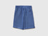 Benetton Light Blue Boys Bermuda Shorts in Pure Cotton Fleece SKU: 3J68C901G_05N Image 01
