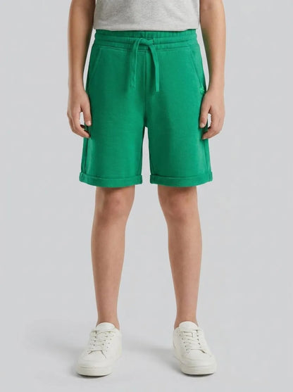 Benetton Green Boys Bermudas in Pure Cotton Sweat SKU: 3J68C901G_108 Image 00