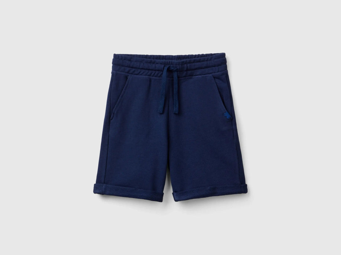 Benetton_Bermuda Shorts in Pure Cotton Fleece_3J68C901G_252_01