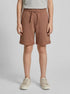Benetton Camel Boys Bermuda Shorts in Pure Cotton Fleece SKU: 3J68C901G_34M Image 00