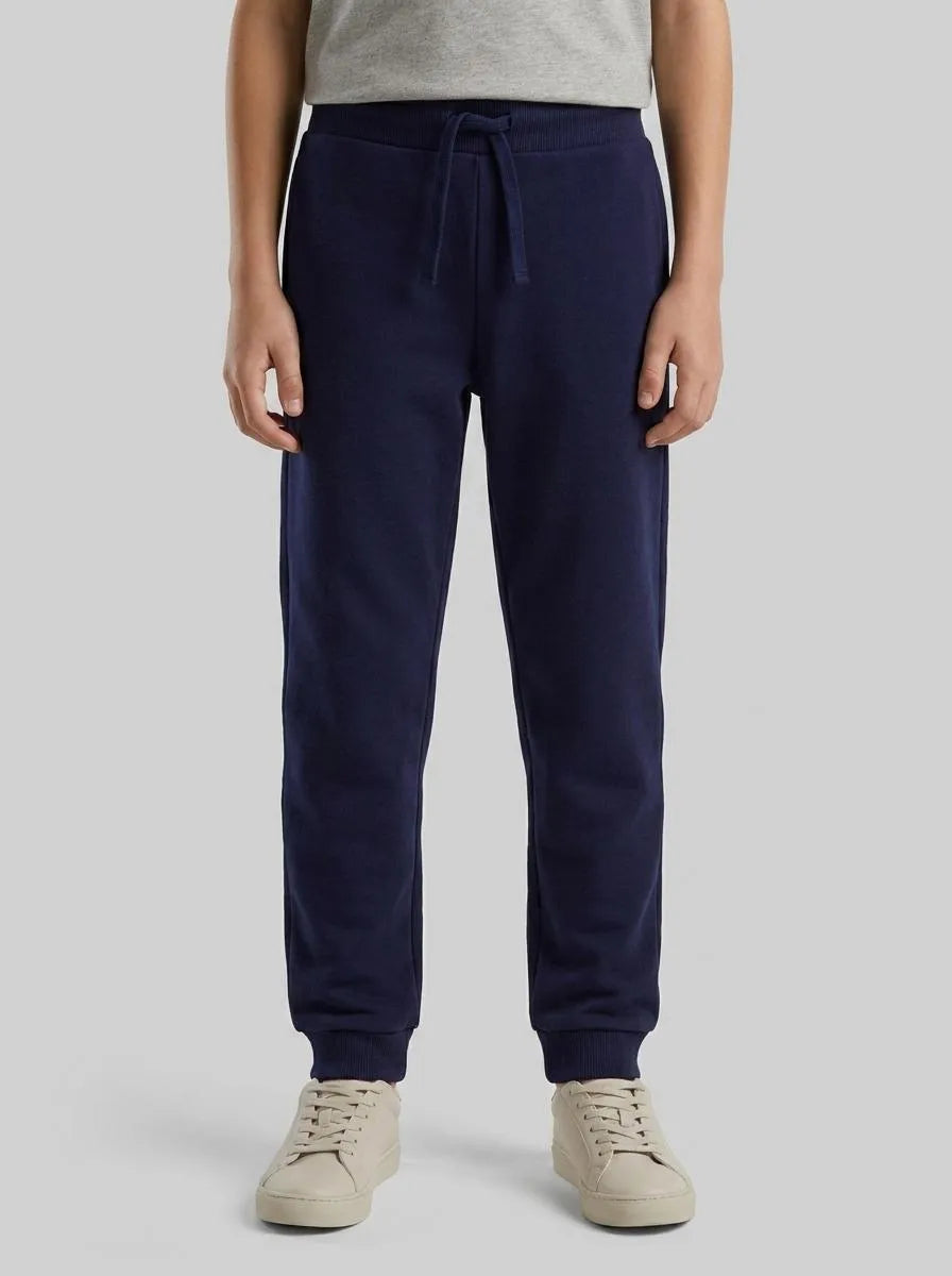 Benetton Dark Blue Boys Sporty Trousers with Drawstring SKU: 3J68CF01P_252 Image 00