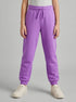 Benetton Violet Girls Sweatpants with Logo SKU: 3J68CF02H_03L Image 00