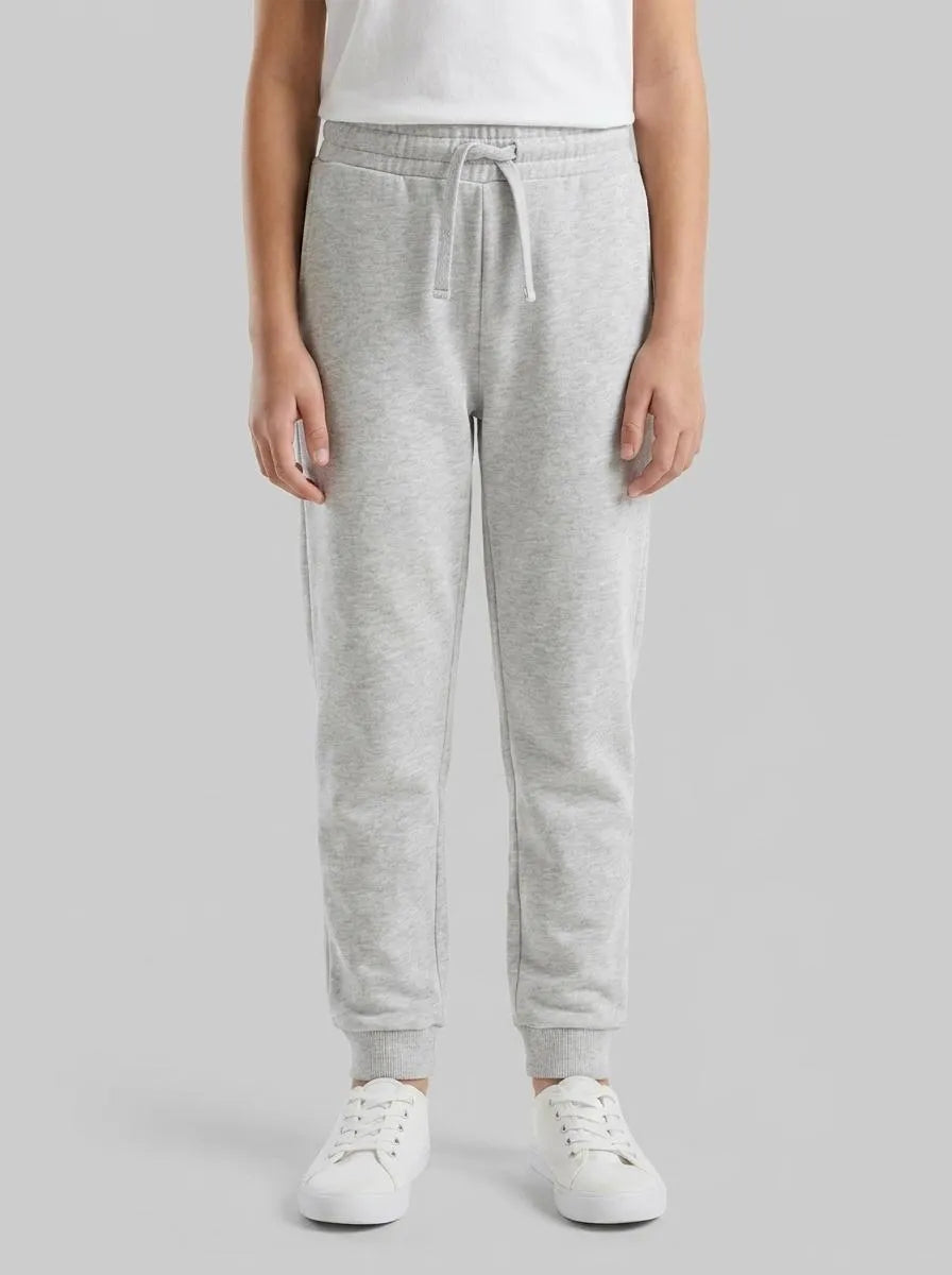 Benetton White Girls Sweatpants with Logo SKU: 3J68CF02H_101 Image 00