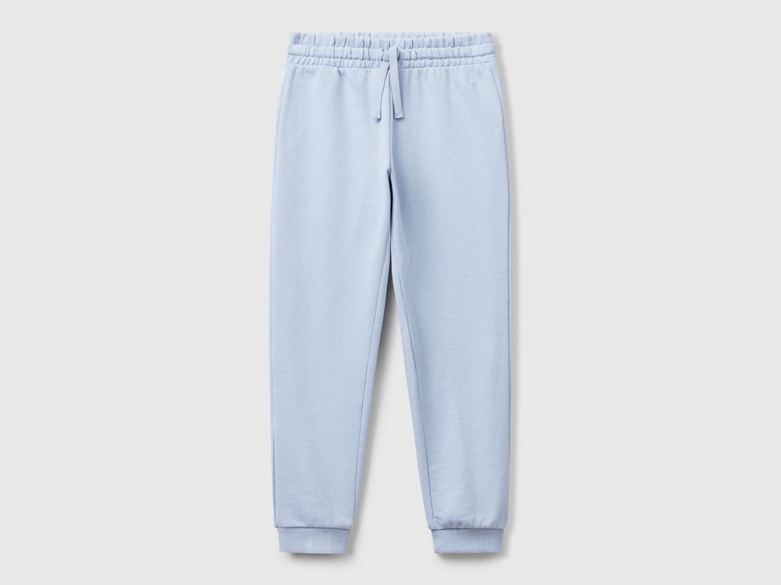 Benetton_Light Blue_Sweatpants with Logo_3J68CF02H_11Y_01