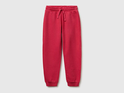 Benetton Plum Girls Sweatpants with Logo SKU: 3J68CF02H_12E Image 01