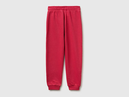 Benetton Plum Girls Sweatpants with Logo SKU: 3J68CF02H_12E Image 02