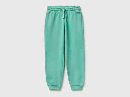 Benetton Aqua Girls Sweatpants with Logo SKU: 3J68CF02H_13D Image 01
