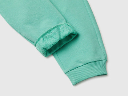 Benetton Aqua Girls Sweatpants with Logo SKU: 3J68CF02H_13D Image 03