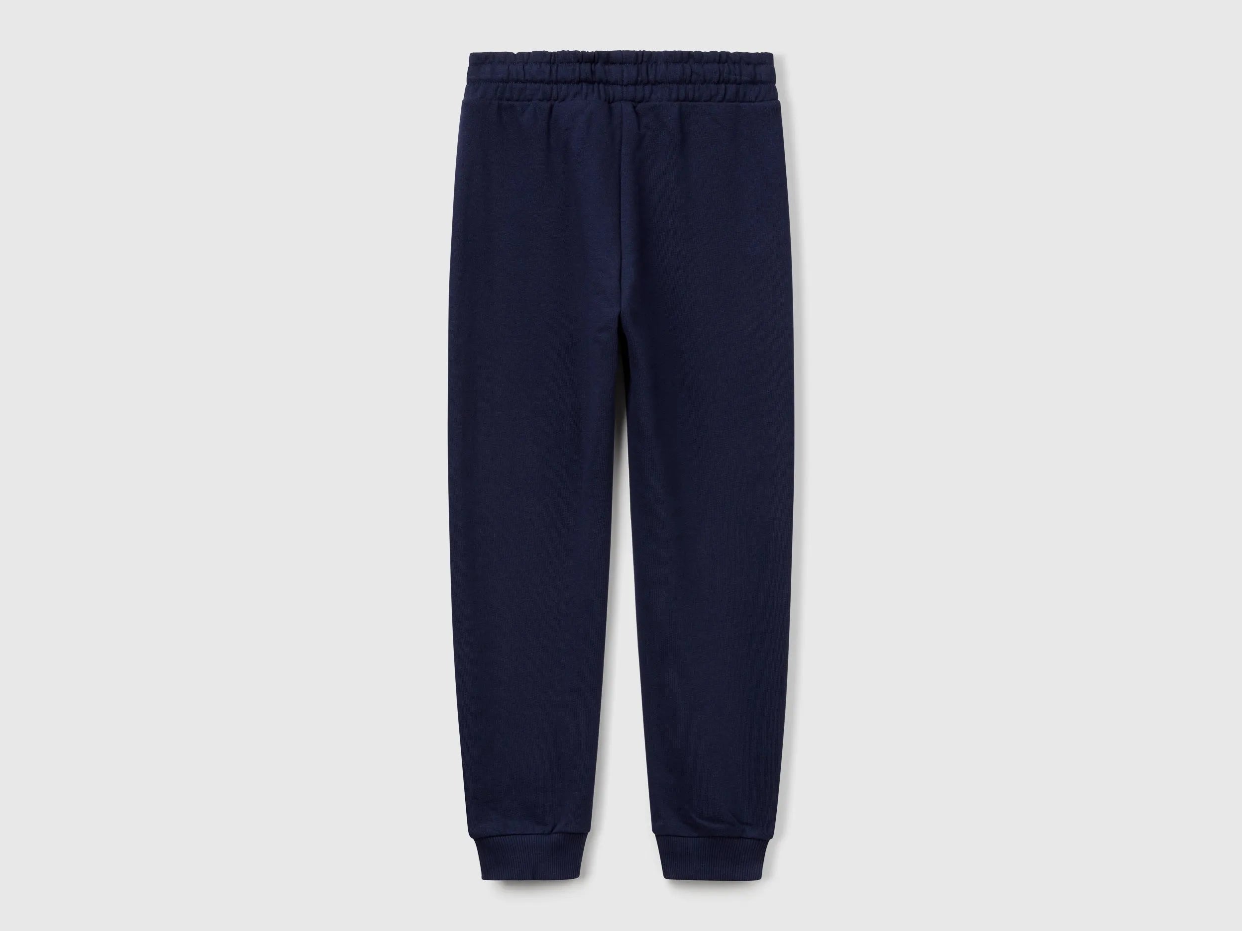 Benetton Dark blue Girls Sweatpants with Logo SKU: 3J68CF02H_252 Image 02