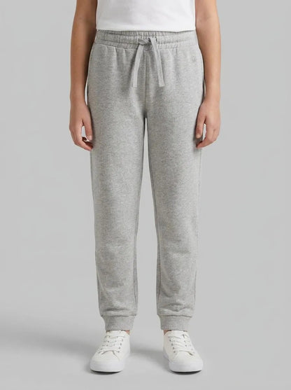 Benetton Light Gray Girls Sweatpants with Logo SKU: 3J68CF02H_501 Image 00