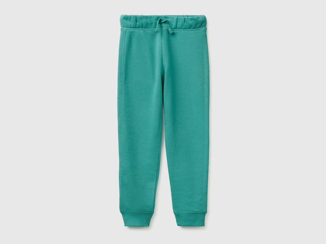 Benetton Aqua Boys Sweatpants with Logo SKU: 3J68CF058_08N Image 01
