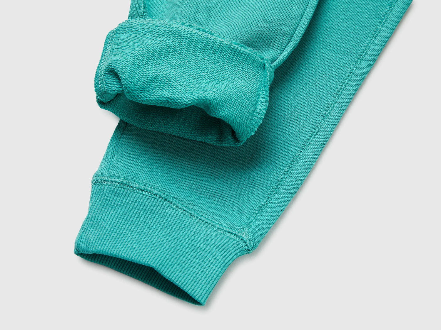 Benetton Aqua Boys Sweatpants with Logo SKU: 3J68CF058_08N Image 03