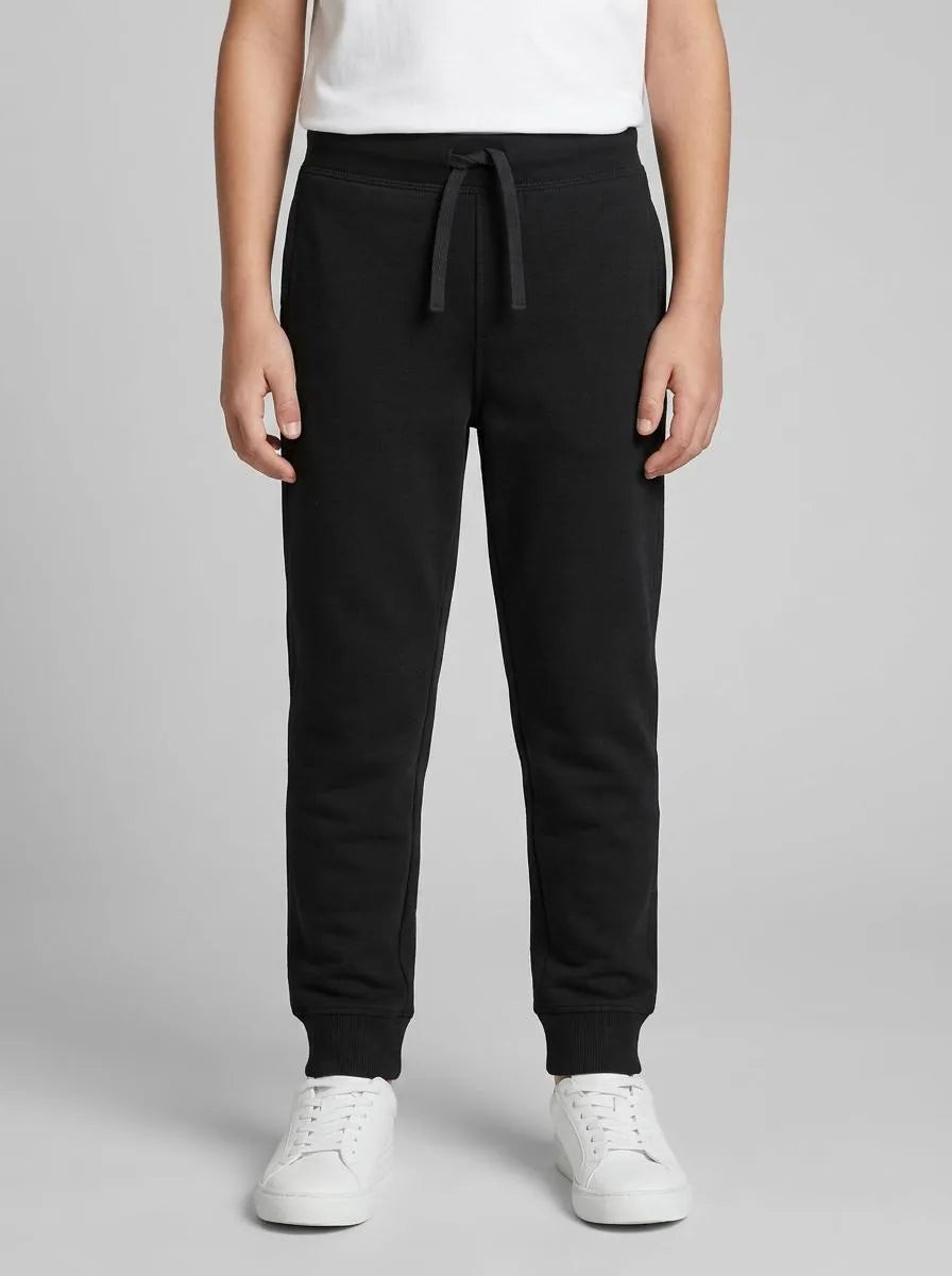 Benetton Black Boys Sweatpants with Logo SKU: 3J68CF058_100 Image 00