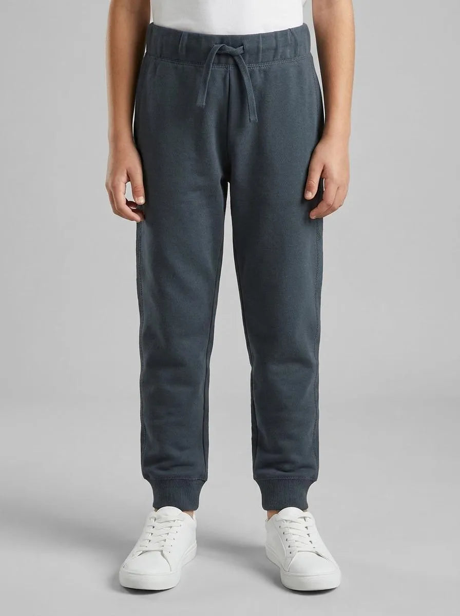 Benetton Dark Gray Boys Sweatpants with Logo SKU: 3J68CF058_10N Image 00