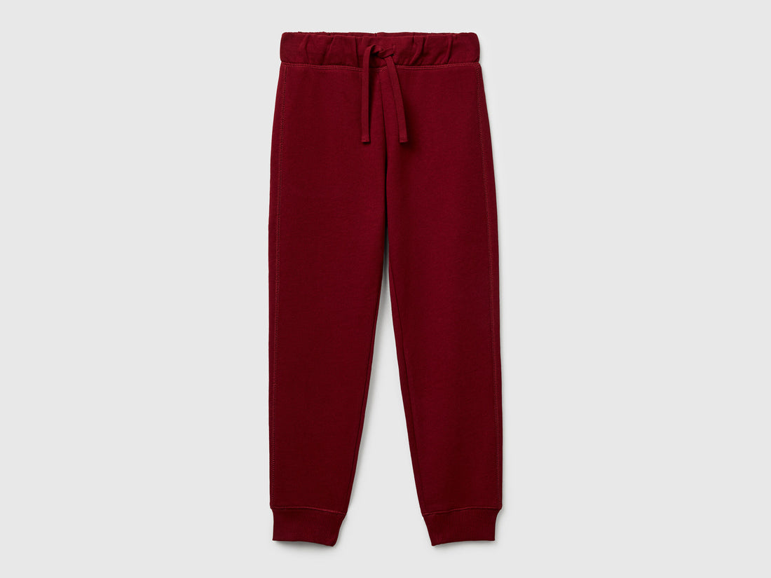 Benetton_Red_Sweatpants with Logo_3J68CF058_129_01