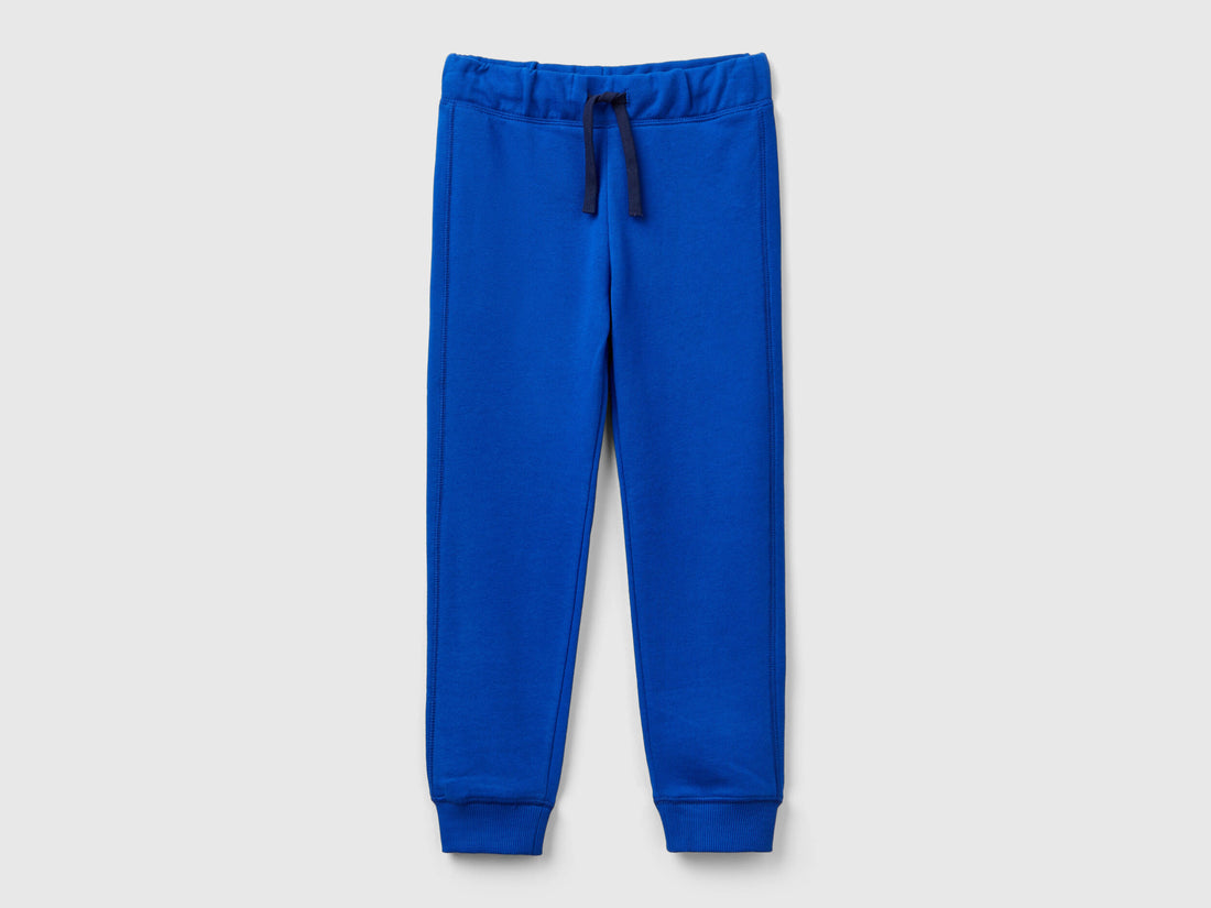 Benetton_Blue_Sweatpants with Logo_3J68CF058_19R_01