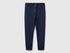 Benetton Dark Blue Boys Sweatpants with Logo SKU: 3J68CF058_252 Image 01