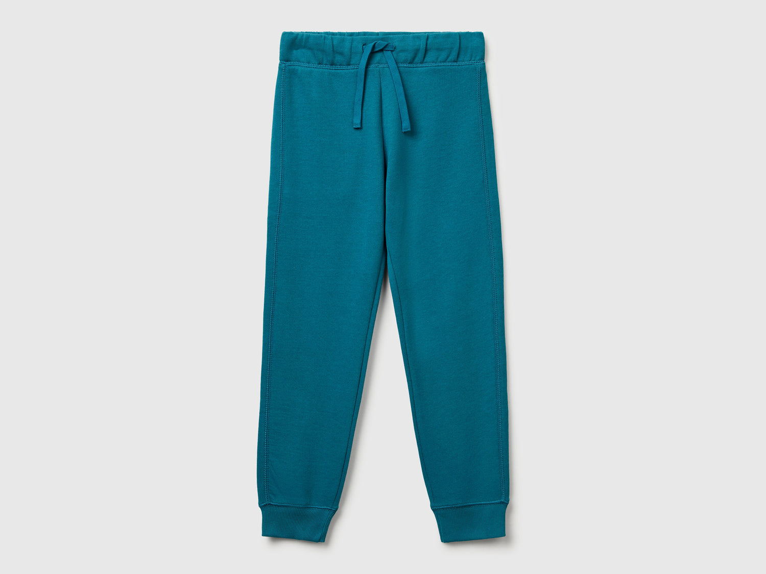 Benetton_Blue_Sweatpants with Logo_3J68CF058_3C5_01