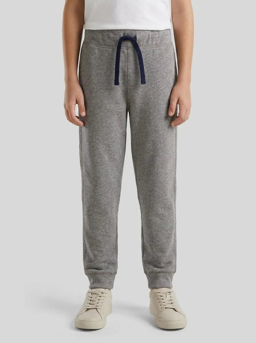Benetton Dark Gray Boys Sweatpants with Logo SKU: 3J68CF058_507 Image 00