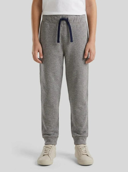 Benetton Dark Gray Boys Sweatpants with Logo SKU: 3J68CF058_507 Image 00